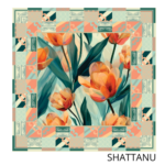 Платок Aspan Shattanu, 90×90