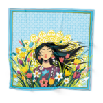 Платок Aspan Nauryz Blue, 60×60