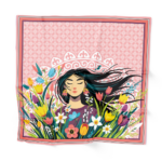 Платок Aspan Nauryz Peach, 90×90